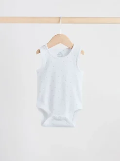 Bleu - Lot de 5 bodys pour bébé motif ours