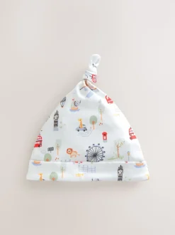 Bleu - Lot de 3 chapeaux Bébé à nouer de Londres (0-18mois)