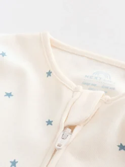 Bleu - Lot de 3 dors-bien bébé zippés (0-2ans)