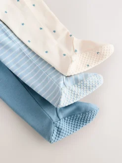 Bleu - Lot de 3 dors-bien bébé zippés (0-2ans)