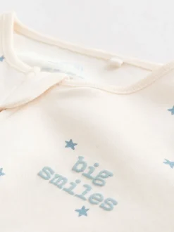 Bleu - Lot de 3 dors-bien bébé zippés (0-2ans)