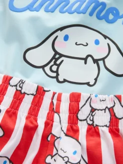 Bleu - Lot de 2 pyjamas courts Hello Kitty (3-14ans)