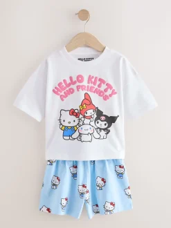 Bleu - Lot de 2 pyjamas courts Hello Kitty (3-14ans)