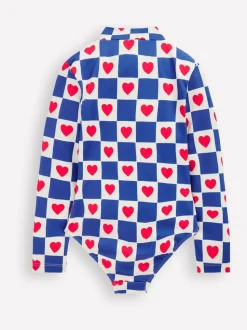 Bleu - Maillot de bain Boden à manches longues