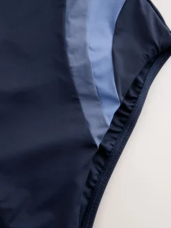 Bleu - Maillot de bain Scoop avec contrôle du ventre