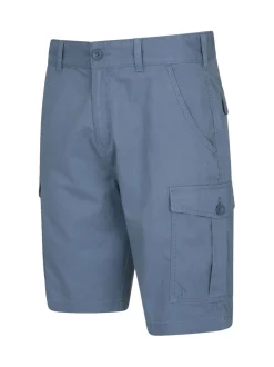Bleu - Mountain Warehouse Mens Lakeside 100% Cotton Cargo Shorts
