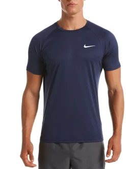 Bleu - Nike Manches courtes Hydroguard Sun Safe Rash Vest