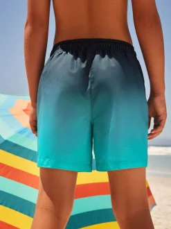 Bleu - Ombre Short de bain ({}3-16ans)