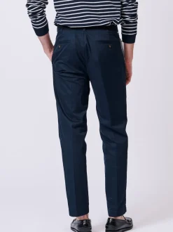 Bleu - Pantalon Aubin Stickney décontracté 100% coton