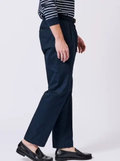 Bleu - Pantalon Aubin Stickney décontracté 100% coton