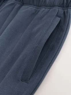 Bleu - Pantalon de jogging en polaire