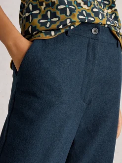 Bleu - Pantalon large White Stuff Belle Tweedy