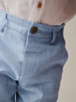 Bleu - Pantalons élégants (3mois-7ans)