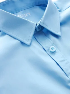 Bleu - Paquet de 2 chemises d'école à manches longues (3-17ans)