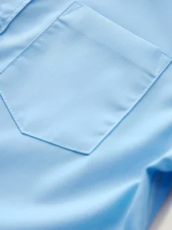 Bleu - Paquet de 2 chemises d'école à manches longues (3-17ans)