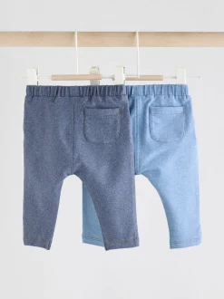 Bleu - Paquet de jambières pour bébé 2 (0mois-2ans)
