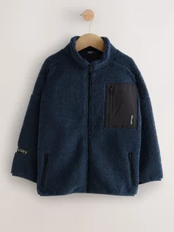 Bleu - Polaire zippée (3-16ans)