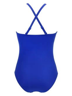 Bleu - Pour Moi Beach Bound High Neck Maillot de bain
