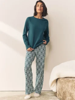 Bleu - Pyjama à manches longues