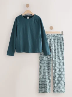 Bleu - Pyjama à manches longues