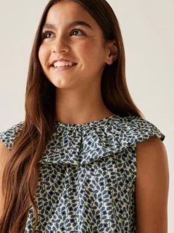 Bleu - Regatta Filles 100% Coton Orla Kiely Combinaison