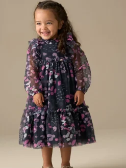 Bleu - Robe Angel & Rocket Cara en maille imprimée