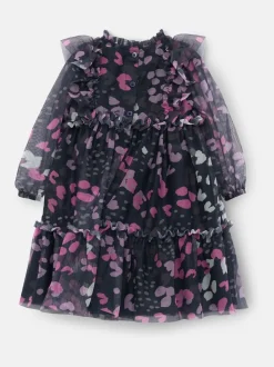 Bleu - Robe Angel & Rocket Cara en maille imprimée