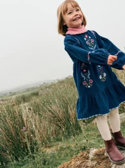 Bleu - Robe Boden Clover Blouson en velours côtelé