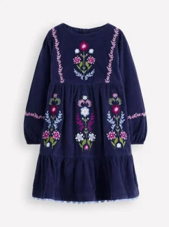 Bleu - Robe Boden Clover Blouson en velours côtelé