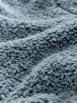 Bleu - Robe de chambre en peluche