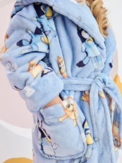 Bleu - Robe de chambre en polaire (9 mois à 8 ans)