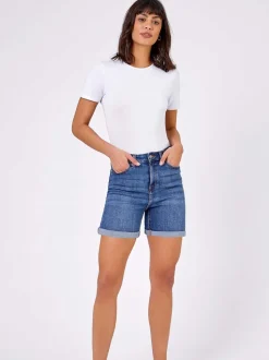 Bleu - Roman Denim Shorts Mom