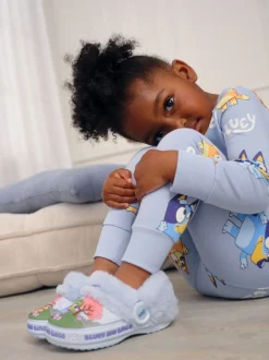 Bleu - Sabots chaussons doublés Bluey Cosy