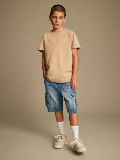 Bleu - Short cargo (3-16ans)