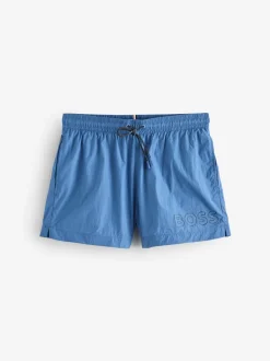 Bleu - Short de bain BOSS Mooneye à logo