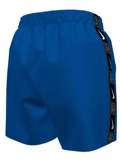 Bleu - Short de volley Nike Swim Logo Tape 4 Inch