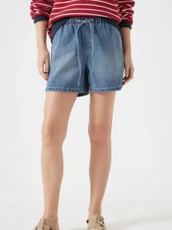 Bleu - Short en jean Hush Betty Pull On