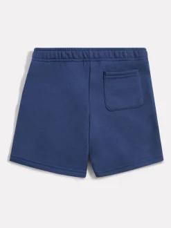 Bleu - Short New Balance Kids à logo empilé à l’arrière