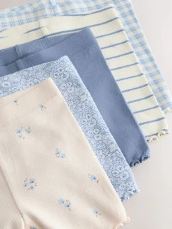 Bleu - Shorts côtelés Lot 5 (3mois7ans)