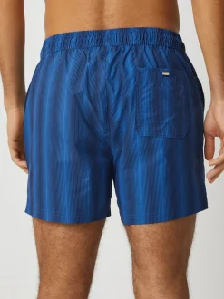 Bleu - Shorts de bain BOSS Flounder à rayures