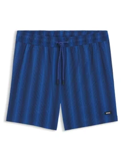 Bleu - Shorts de bain BOSS Flounder à rayures