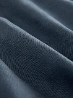 Bleu - Slim Fit (Slim Fit) - Pantalons Chinos extensibles plissés avec taille élastique