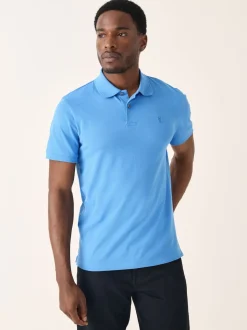 Bleu - Slim Fit (Slim Fit) - Polo Manches courtes Pique
