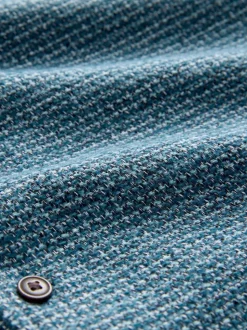 Bleu - Surchemise texturée Veste-chemise