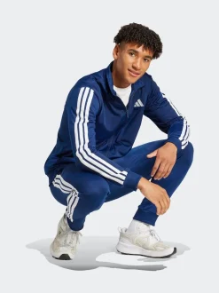 Bleu - Survêtement adidas Sportswear Basic 3 bandes en tricot