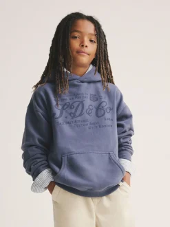 Bleu - Sweat à capuche Superdry