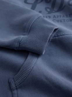 Bleu - Sweat à capuche Superdry
