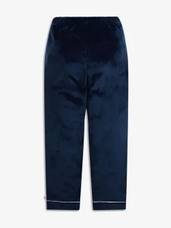 Bleu - The Little Tailor Kids Pyjama de Noël en velours doux de luxe