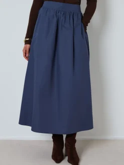 Bleu - Threadbare Jupe midi avec poches