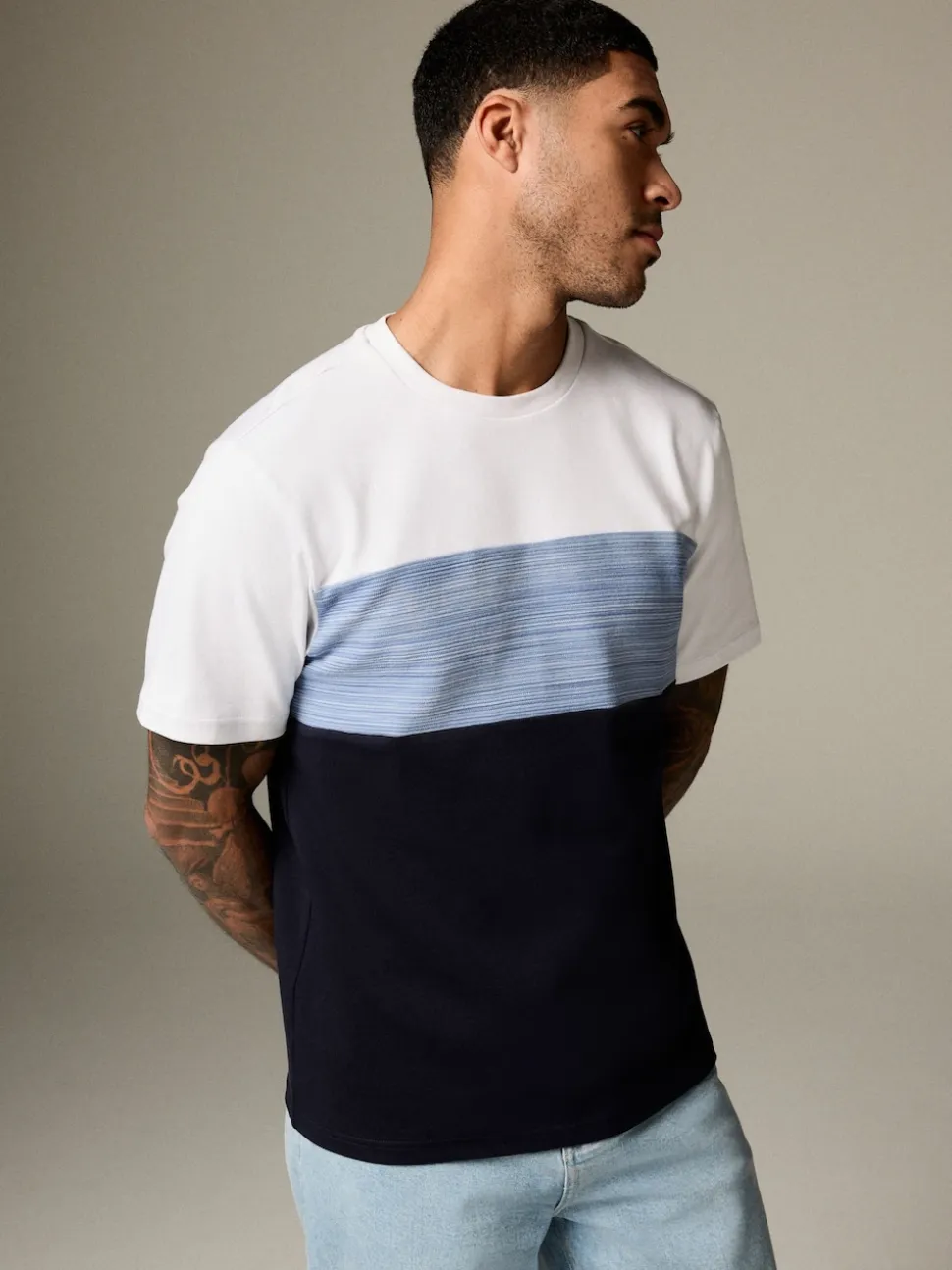 Bleu - T-Shirt Block